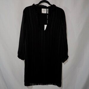NEW L'Academie Long Sleeve Dress Black Size M